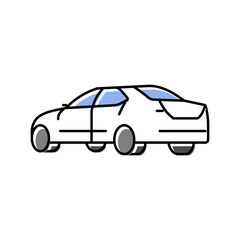 speed car transport color icon vector. speed car transport sign. isolated symbol illustration