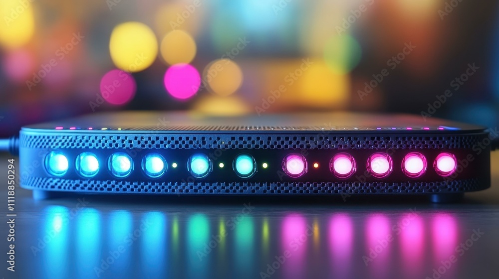 Poster gaming equipment gaming router - router optimized for low latency and high-speed internet for gaming
