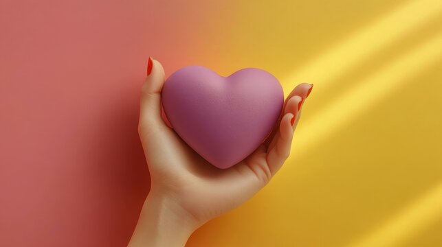 Hand Gestures A hand on heart gesture to express sincerity gratitude or love Isolated solo on plain background One main object