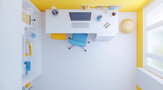 A Petite Craft Room: Efficient and Colorful Setup for Artistic Projects