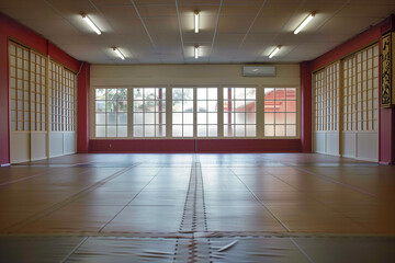 Martial Arts Dojo for Combat Training with Spacious Padded Floors Available for Rent and Martial Arts Classes