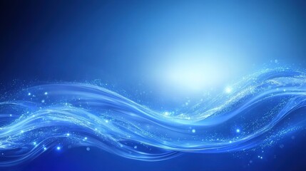 Blue Wave Background for Business Banner - Modern and Eye-Catching