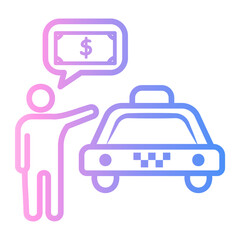 payment Line Gradient Icon