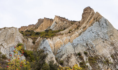 Clay cliffs in omarama new zealand natural beauty geological interest 