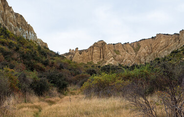 Clay cliffs in omarama new zealand natural beauty geological interest 