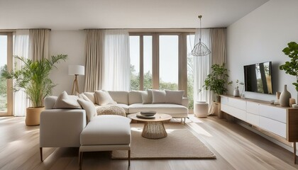 Trendy decor elements for white and neutral living room spaces
