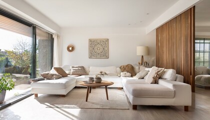 Maximizing space in small white and neutral living rooms creatively