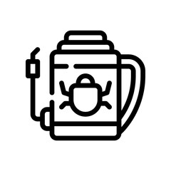 pesticide line icon