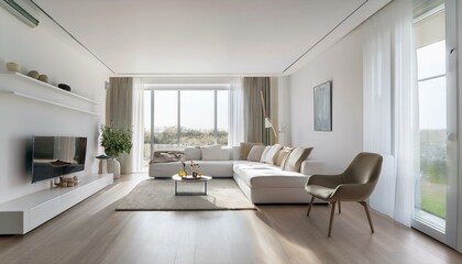 Incorporating modern art into white and neutral living room for a contemporary stylish focal point that inspires conversation