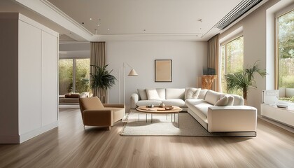 Transform your living room with white and neutral colors for a fresh and inviting ambiance