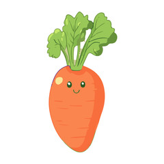 cute fruit vegetables vector illustration on white background