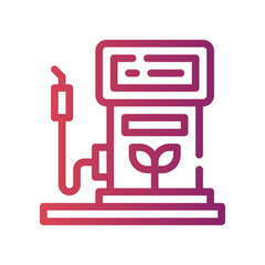 green energy gradient icon