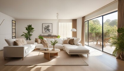 Creating a Cozy Atmosphere with Rugs in White and Neutral Living Room