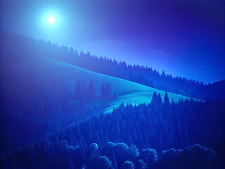 Fototapeta premium fog in the fog. mountain, landscape, sky, fog, nature, forest, mountains, mist, cloud, sunset, sunrise, lake, view, morning, hill, water, clouds, winter, sun, trees, tree, valley, panorama, dawn, fogg
