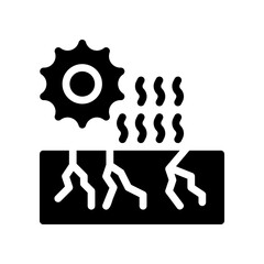 drought glyph icon