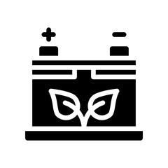 energy efficiency glyph icon
