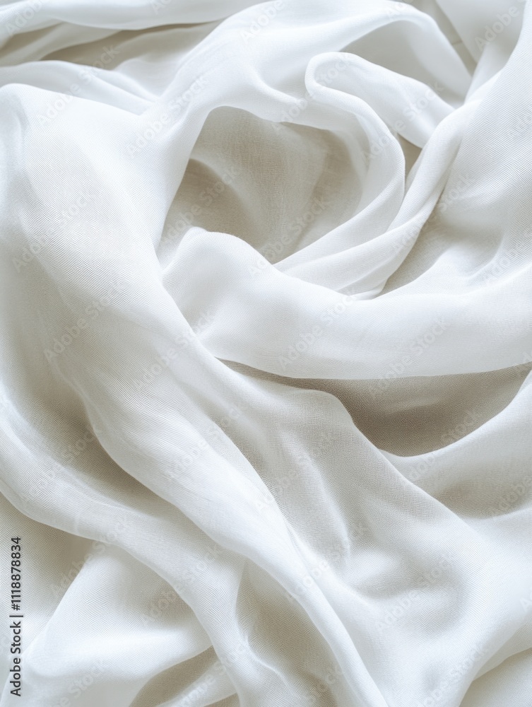 Poster silk fabric with a delicate textured pattern and an embroidered edge, creating a luxurious and elega