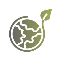 globe flat gradient icon