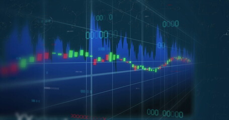 Image of data processing over diagrams
