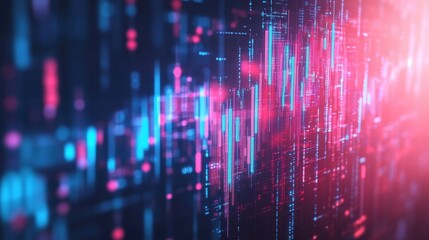 Abstract Digital Data Stream Background