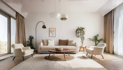 Fototapeta premium Creating a stylish workspace in your living room