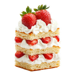 Strawberry Shortcake With Whipped Cream Layers