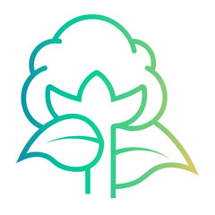 cotton Line Gradient Icon
