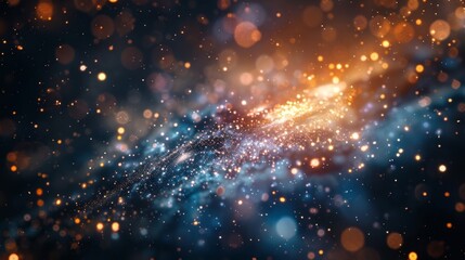 Naklejka premium The overall effect of the galaxy is one of awe and wonder a reminder of the boundless potential of cryptocurrency and its impact on the future of finance.