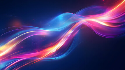 Abstract, colorful light effect with curved line vector background design element for business presentation and advertisement concept. 