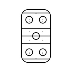 rink ice hockey sport game color icon vector. rink ice hockey sport game sign. isolated symbol illustration