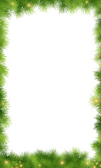 green christmas frame, christmas tree frame