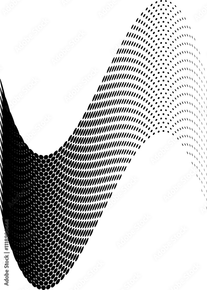 Poster halftone texture pattern background black and white vector image for backdrop or fashion style