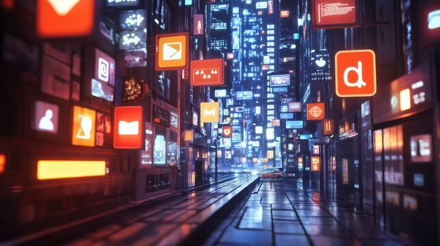 Social media network concept