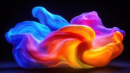 Obraz premium Abstract vibrant colorful swirls.