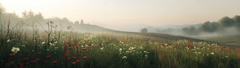 Fototapeta premium Misty Meadow
