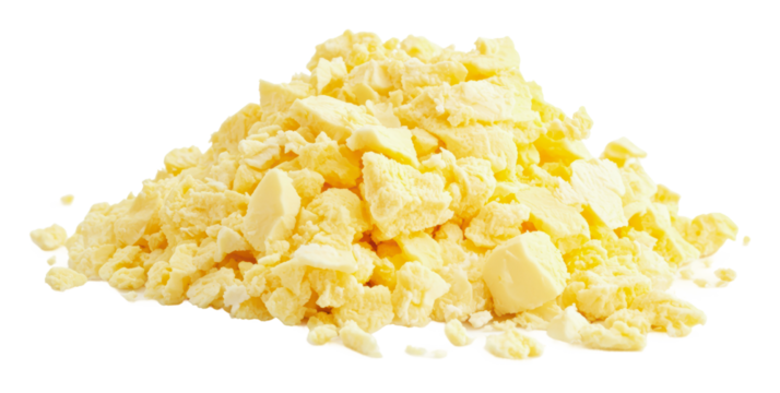 Natural dried cheese used in culinary creations, cut out - stock png.