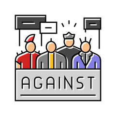 punk activism subculture style color icon vector. punk activism subculture style sign. isolated symbol illustration