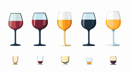 Vector Wine Glass Icon for Wine Tasting Events, Bars, and Restaurants
