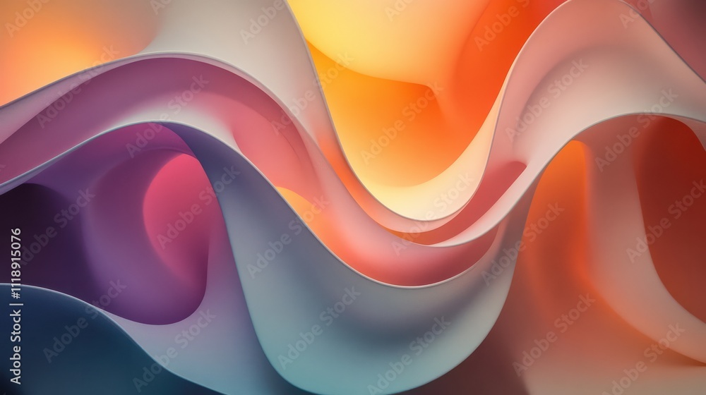 Poster beautiful color and texture of an abstract color pattern on canvas in an avant-garde style.