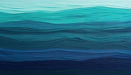 Abstract waves in shades of blue and teal, evoking calmness.