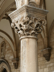 Elaborate Corinthian capital on  Rector's Palace