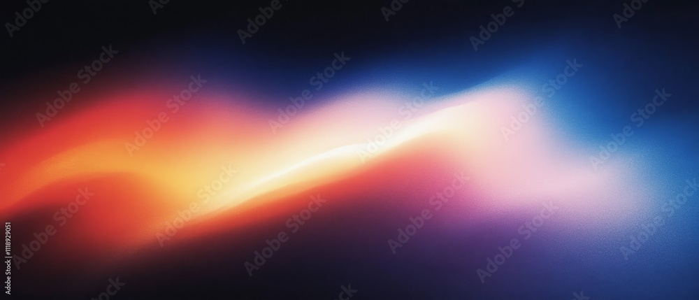 Poster abstract digital artwork background with vibrant gradient colors flowing waves cosmic design
