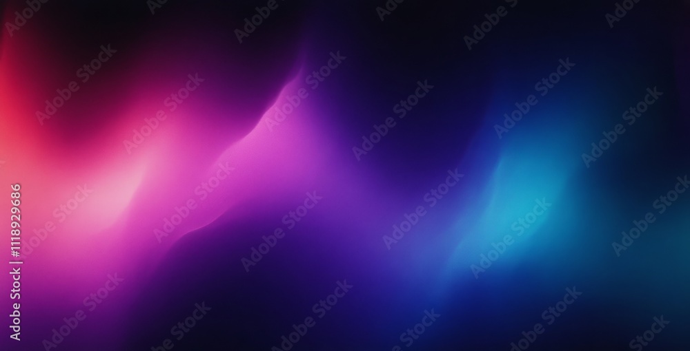 Poster vibrant abstract digital gradient background with grainy texture and glowing effect
