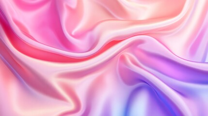 Obraz premium A close-up of pink, red, and purple silk fabric with folds and wrinkles.