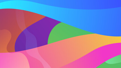 Vector modern purple gradient colorful background with wave and geometric shapes