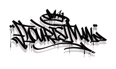 FLOURISTMAN graffiti tag style design