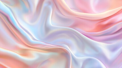 Obraz premium Abstract background with soft, iridescent fabric.