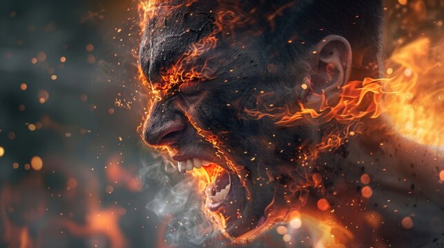 Uncontrolled Fury: A state where anger overwhelms logic, resulting in an explosive outburst of rage, with no ability to control or reason through emotions.
