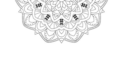 Light background colorful mandala
