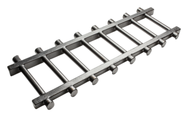 Metal ladder for fitness training, cut out - stock png.